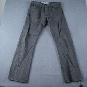 Akoo Jeans Mens 36 Straight Leg 5-Pocket Cotton Denim Gray